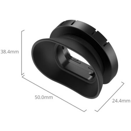 SmallRig 5713 - obrotowa muszla oczna wizjera, silikonowa nakładka na wizjer do Sony FX2 - wymiary